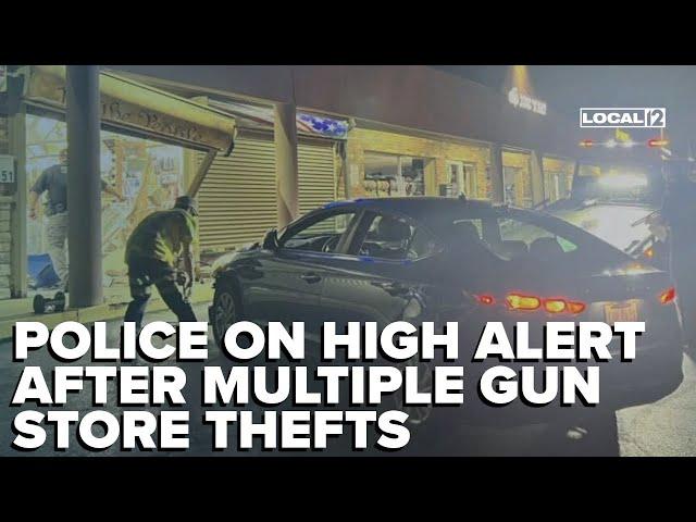 'The same group': Police on high alert after multiple gun store thefts, 4 teens arrested