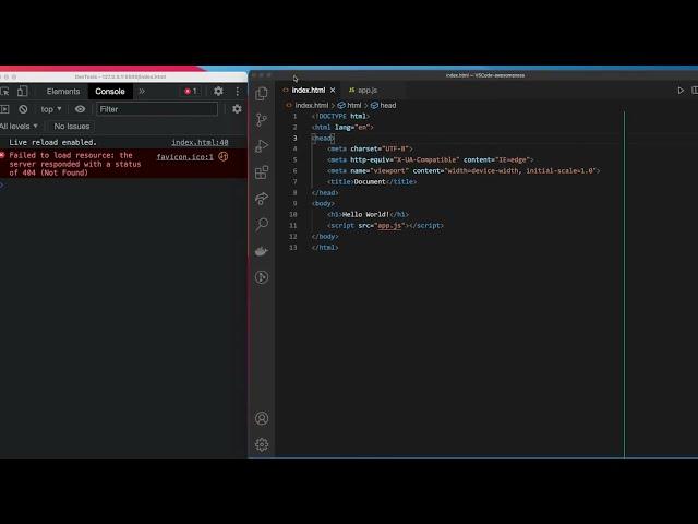 Setting up VSCode & Chrome Console