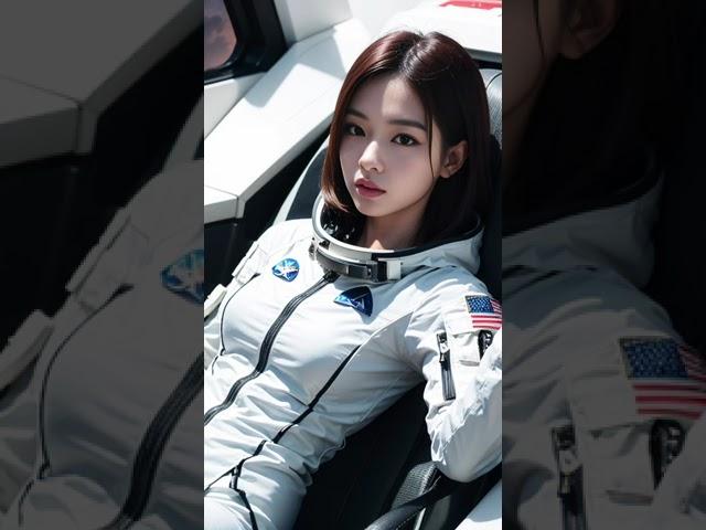 우주의 소녀 Ai 룩북 (Ai LOOKBOOK) 4K Aiart | うちゅう しまい Space Wanderer Girl #aiart #lookbook #universe