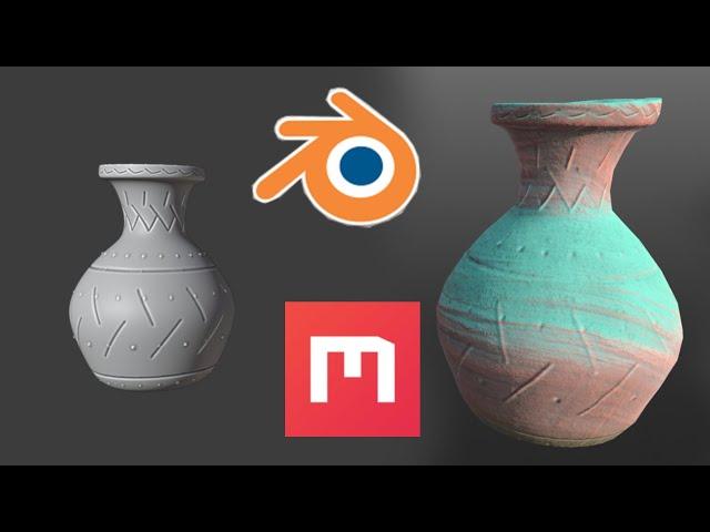 Basic Modelling,Texturing in Blender & Quixel Mixer.