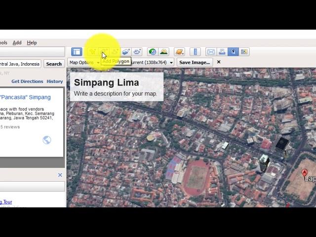 Cara Digitasi atau Membuat Polyline, Polygon dan Point di Google Earth