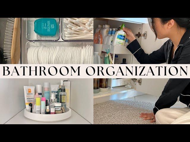 7 bathroom organization ESSENTIALS to help you be more efficient and minimal 