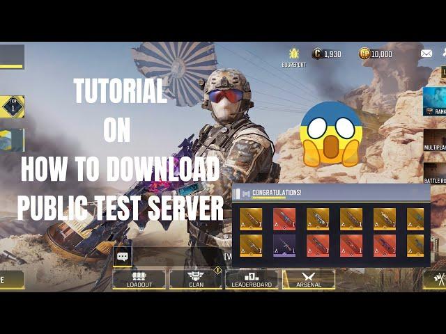 HOW TO DOWNLOAD PUBLIC TEST SERVER SEASON 5 | TUTORIAL | CALL OF DUTY MOBILE (GARENA)