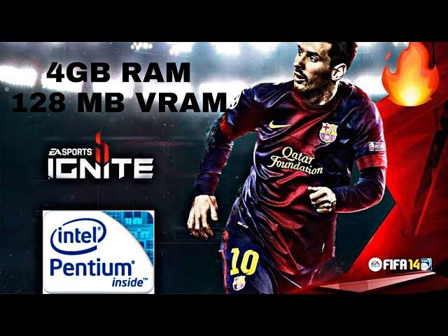 FIFA 14 Low end pc gameplay ||4gb ram||128 mb vram(No graphics card)