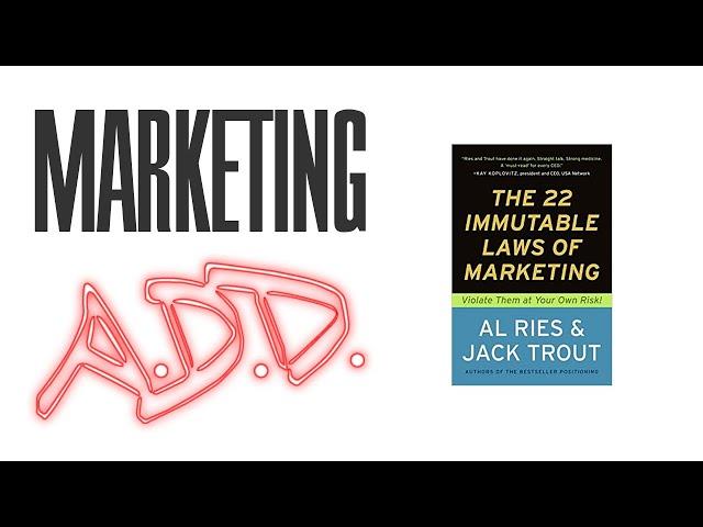 The 22 Immutable Laws of Marketing - The Law of Category | Marketing A.D.D.