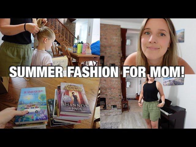 SUMMER FASHION & A BOOK HAUL! | LARGE FAMILY MOM VLOG