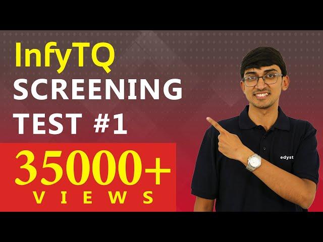 InfyTQ Screening Test #1 | Marathon Webinar | Revision | Aneeq | Edyst