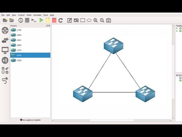 How to configre Switches in GNS3