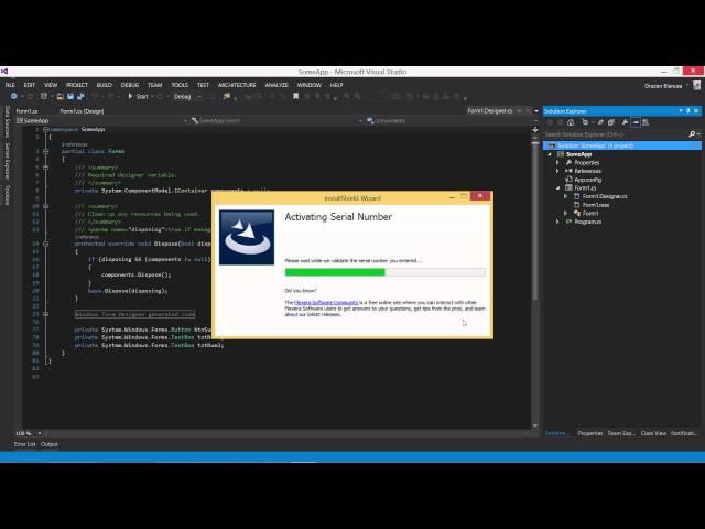 C# exe project - Visual Studio 2013 (Create Setup Project)