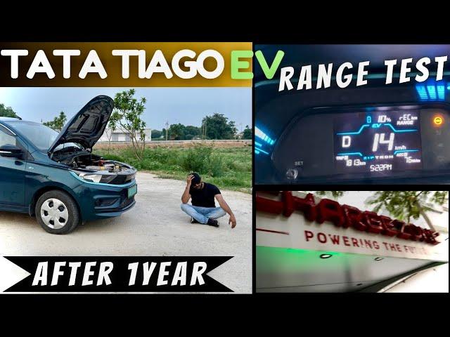 Tata Tiago EV Range Test - 100% to 0% ShockingTaigo EV Real life Range After 1year Explain?