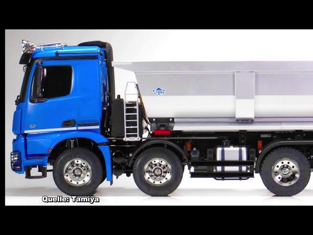 Spielwarenmesse 2021 - Tamiya 1/14 RC Mercedes Benz Arocs 4151 8x4 Tipper Truck