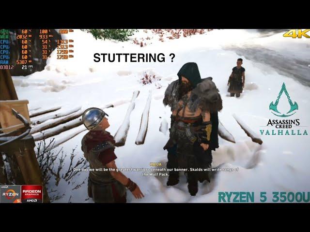 ASSASSINS CREED VALHALLA | ASUS AMD RYZEN 5 3500U | 8GB RAM | VEGA 8 | 720p