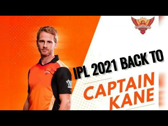 KANE WILLIAMSON SRH 2021 CAPTAIN