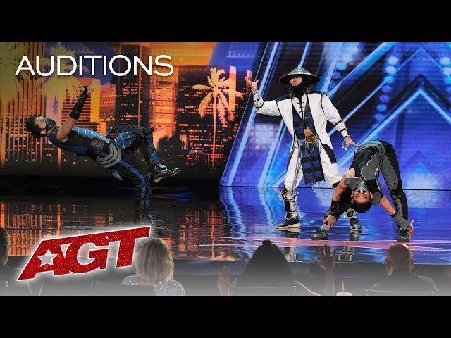 WOW! EPIC Dance Crew Delivers Mortal Kombat x Street Fighter Show - America's Got Talent 2019