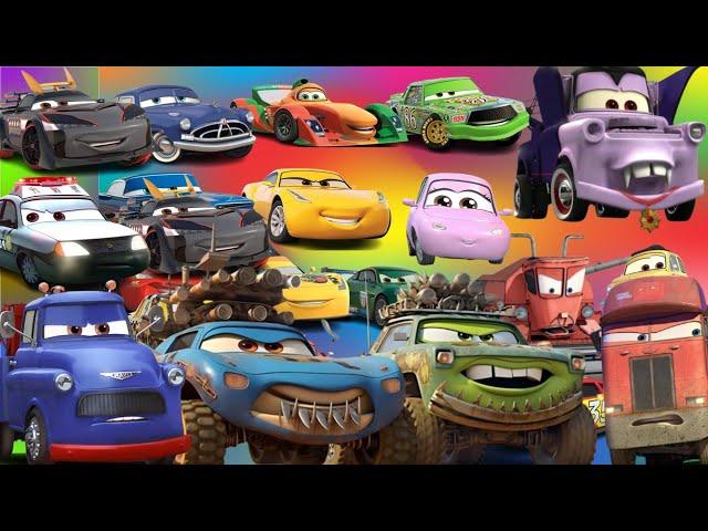 Looking For Disney Pixar Cars 4 Lightning Mcqueen, Doc Hudson, Fillmore, Bobby Swift, Fritter, Luigi