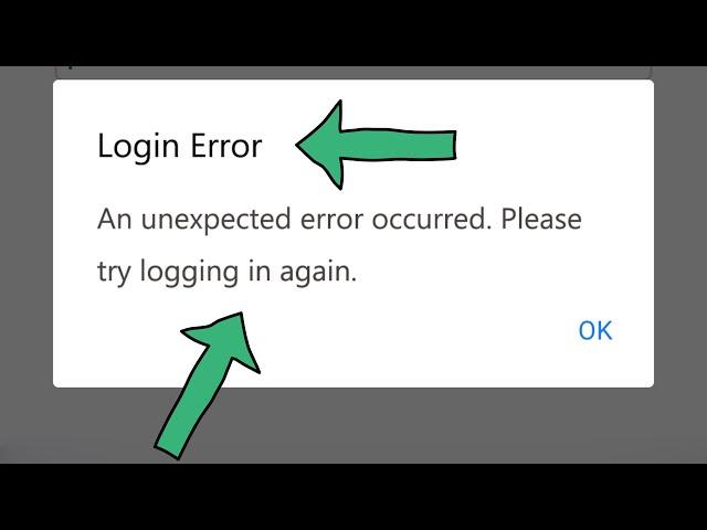 Fix facebook login error an unexpected error occurred please try logging in again android