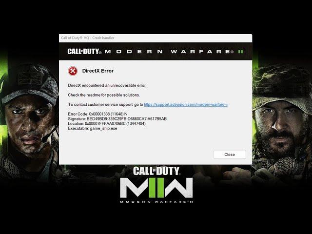 Fix Won't Launch | How to Fix Call of Duty Modern warfare 2 DirectX Error | Easy Ways to Solve