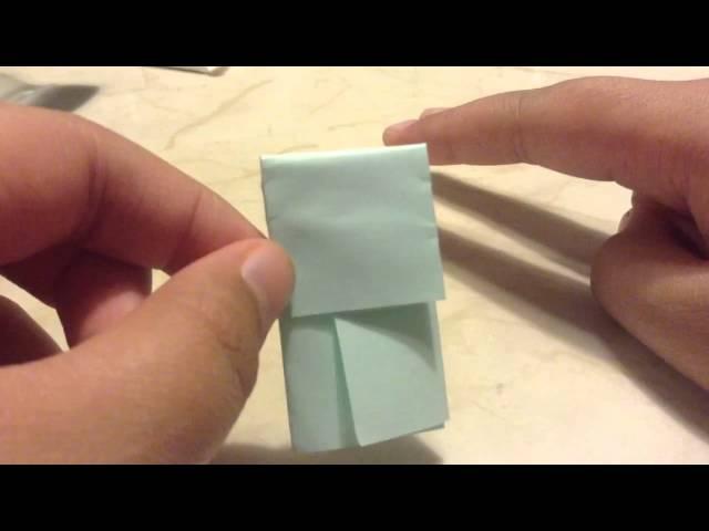 How to make a origami finger puppet