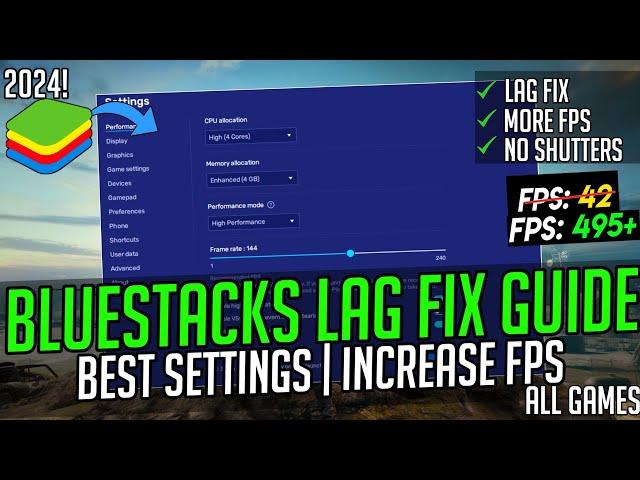 BlueStacks Best Settings For Low End PC  | BlueStacks Lag Fix And FPS Boost Optimization 2023