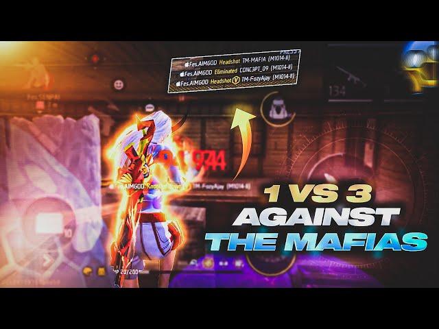 1 vs 3 against THE MAFIAS ||TOURNAMENT HIGHLIGHTS || BY AIMGOD