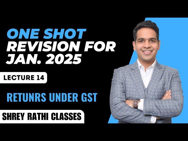 L14: Returns under GST I One Shot Revision of GST I Jan. 25