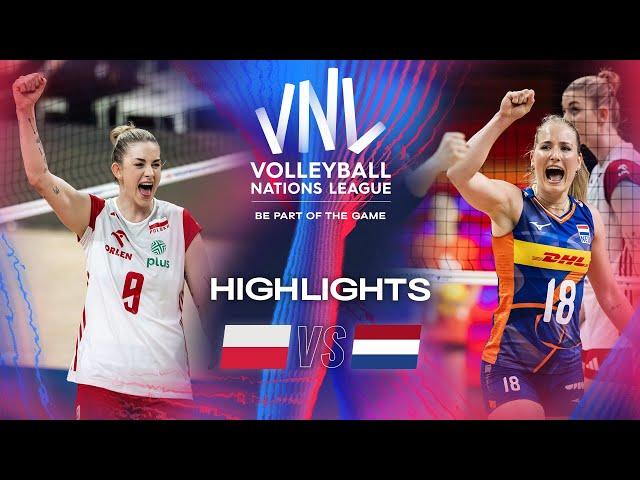  POL vs.  NED - Highlights | Week 1 | Women's VNL 2024