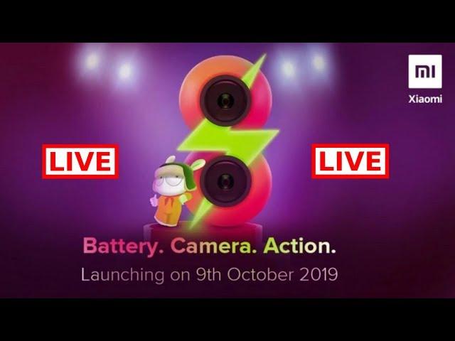 Xiaomi Redmi 8 Live Launch Event Stream.