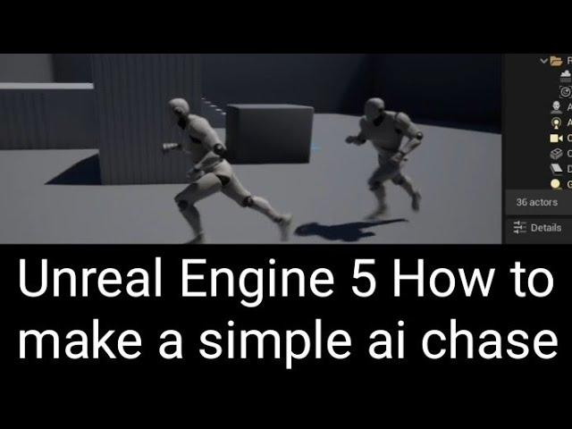 Unreal Engine 5 Guide How to make a simple ai Chase #ue5