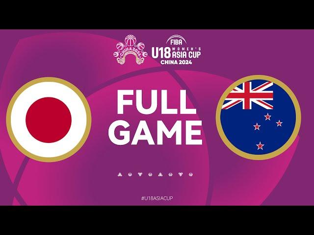 Japan v New Zealand | Full Basketball Game | FIBA U18 Women's Asia Cup 2024 | Div. A | Group Phase