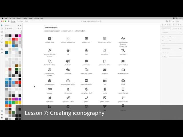 Creating Iconography | Design Systems with Adobe XD Course