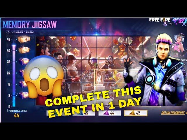 How To Get Amplified Bassrock Bundle In Free Fire | How To Complete Memory Jigsaw Event In Free Fire
