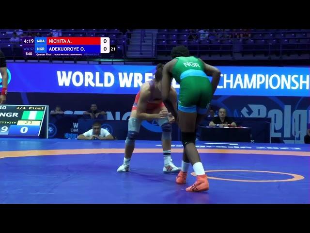 Anastasia NICHITA (MDA) vs. Odunayo Folasade ADEKUOROYE (NGR) | Seniors World Championships 2023 | Q