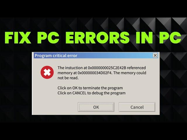 How to Fix PC Errors in Windows | tech with ali | HDD errors resolution | CMD Expert | latest update