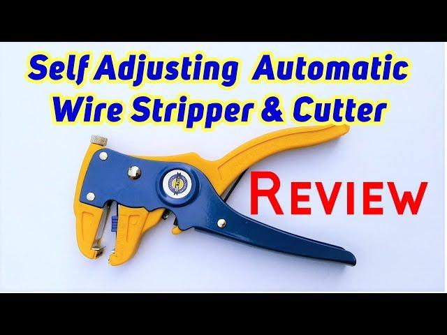 Self Adjusting Cable Wire Insulation Stripper Cutter Automatic Tool - Review | Som Tips