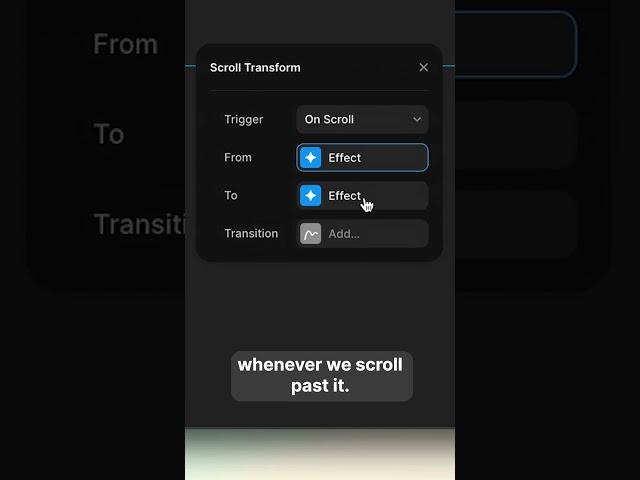 Learn how to move elements horizontally on the scroll in less than a minute  #Framer #tutorial