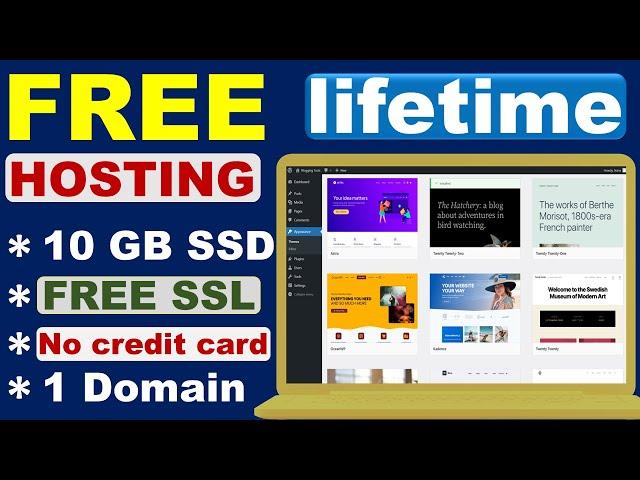 Free wordpress hosting with ssl (Free For Lifetime)