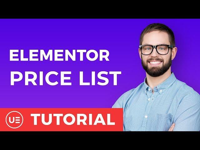 Elementor Widgets - Price List for Elementor