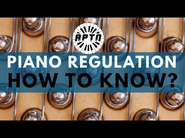 Easy way to know if your piano needs regulation - DIY