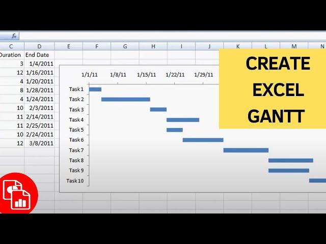 Create a Basic Gantt Chart in Excel