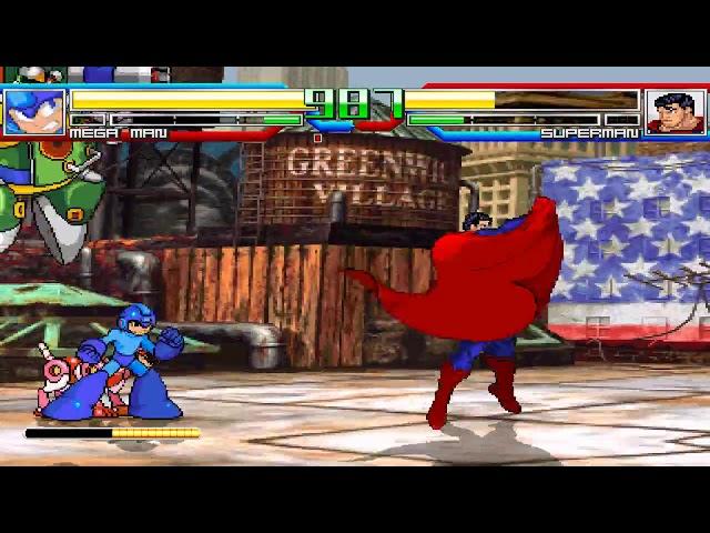 NICK54222 MUGEN: Mega Man (NDSilva) VS Superman