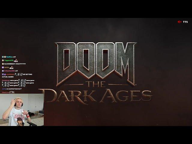 xQc reacts to Doom: The Dark Ages | Reveal Trailer