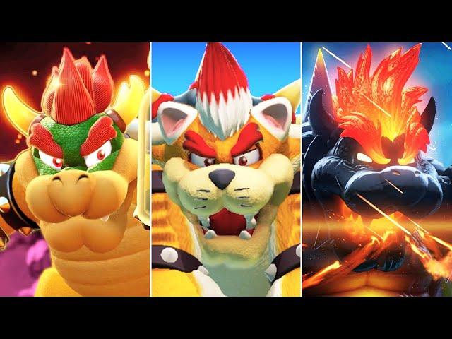 Super Mario 3D World + Bowser's Fury - All Bowser Bosses (No Damage)