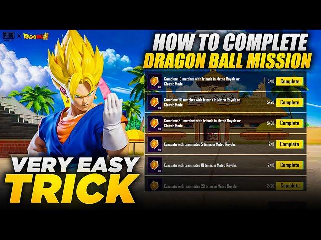 Dragon Ball Prize Path Event | How To Complete All Missions Easily |Free Rewards |PUBGM