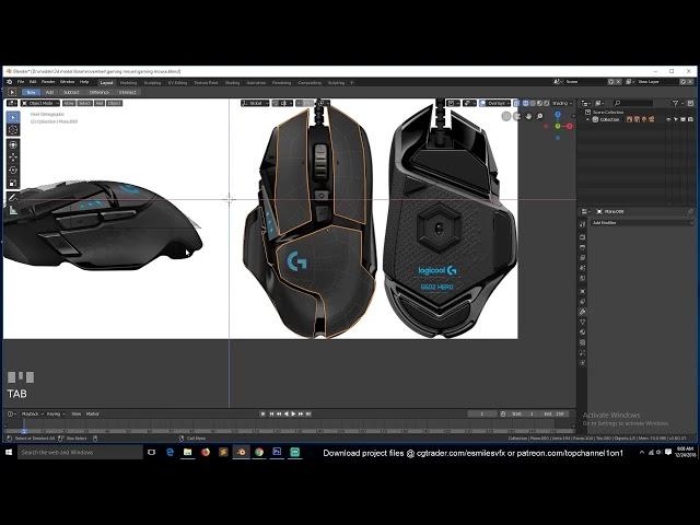 modeling a gaming mouse in blender 2 8 tutorial