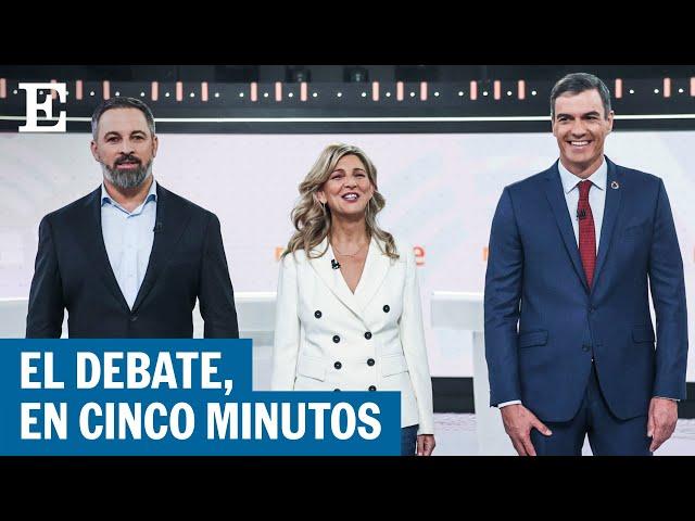 DEBATE 23J | Los mejores momentos de Sánchez (PSOE) , Díaz (Sumar) y Abascal (Vox) | EL PAÍS