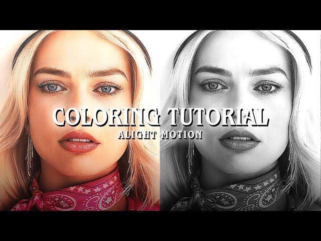 high quality coloring tutorial with preset || Alight motion