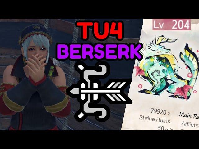 The Berserk Bow Set For TU4 In Monster Hunter