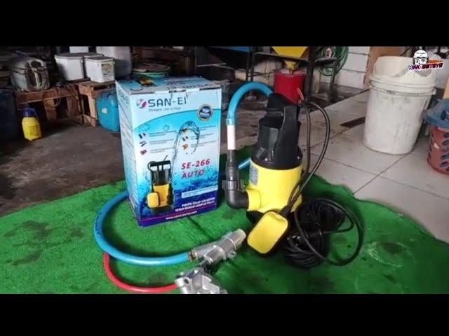 Test mesin pompa celup baru dan gun Vaporblasting.