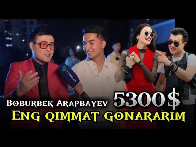 Boburbek Arapbayev - Eng qimmat gonararim 5300 $ bo’lgan, yangi klip backstage || #backstage #clips