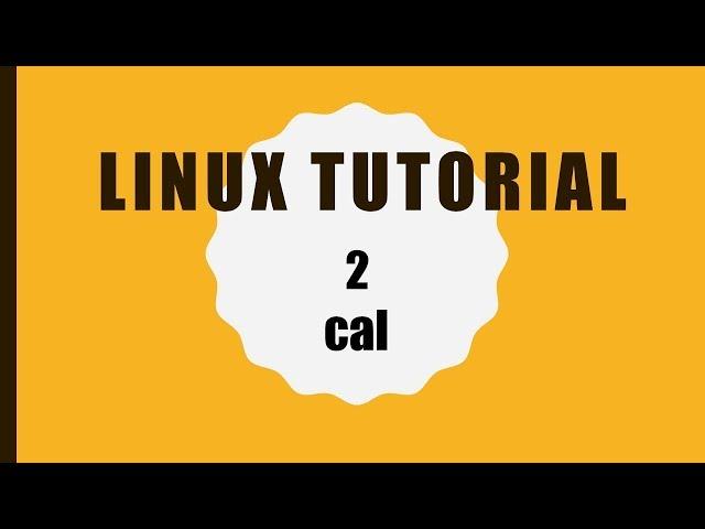 How to use cal command in Linux